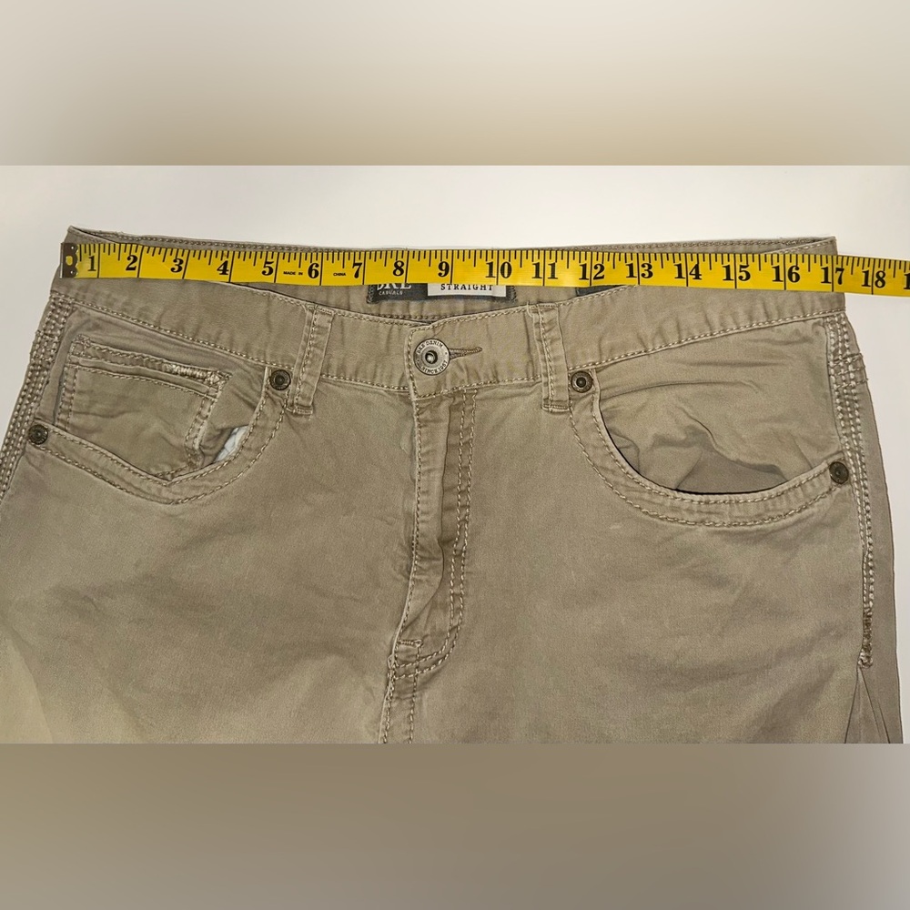 BKE Buckle Jake Men’s Khaki Chino Pants Size 36x29.5 Beige Brown Straight‎ Leg - Picture 8 of 9